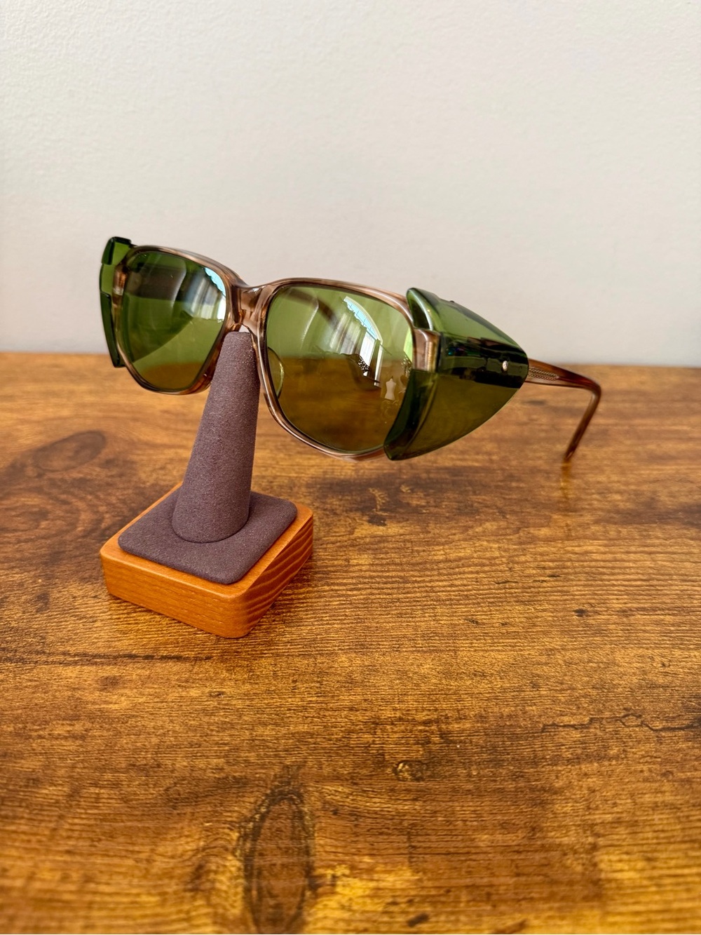 Vintage Titmus Oversized Safety Glasses Frames Only CS-73 Green Side Shields